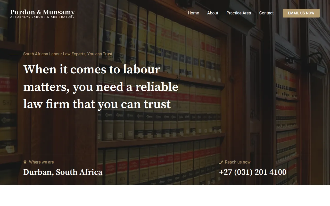 Purdon & Munsamy — Specialist Legal Firm Platform