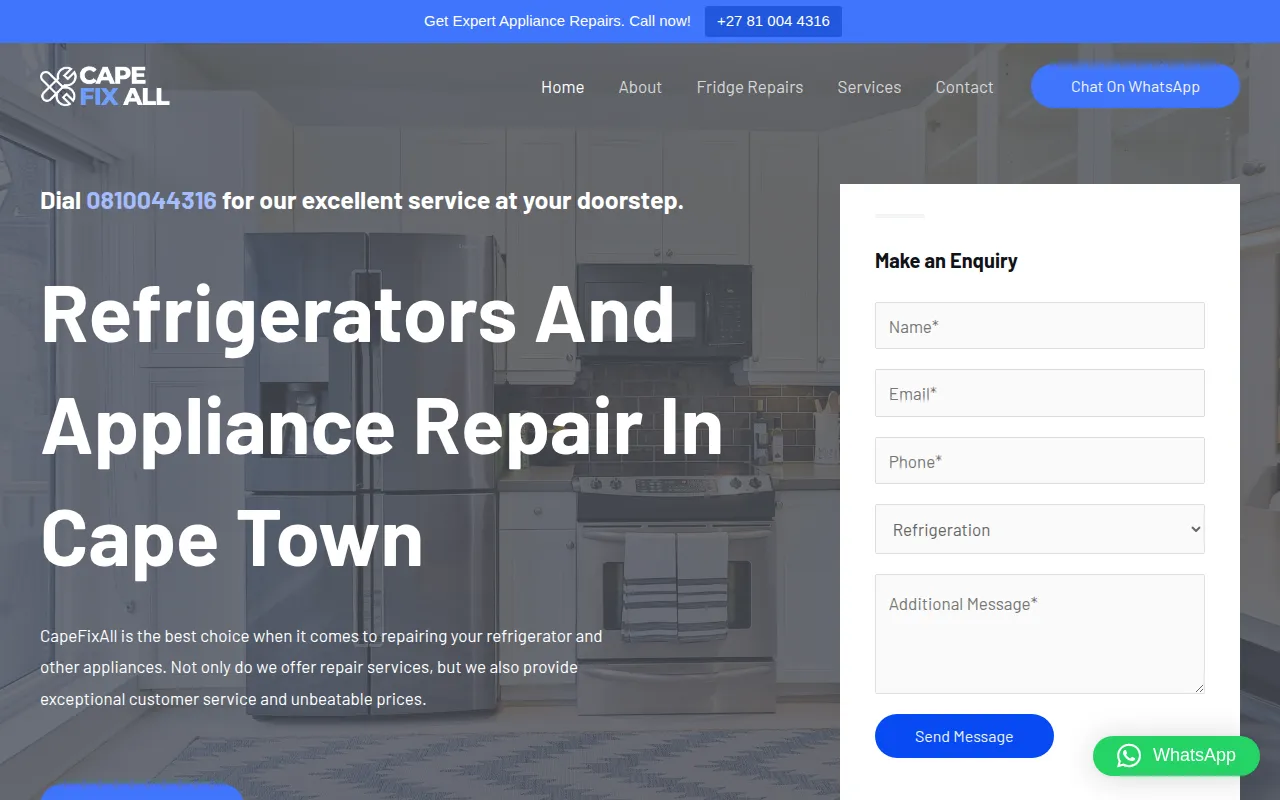 Cape Fix All — Local Service Logistics Booking