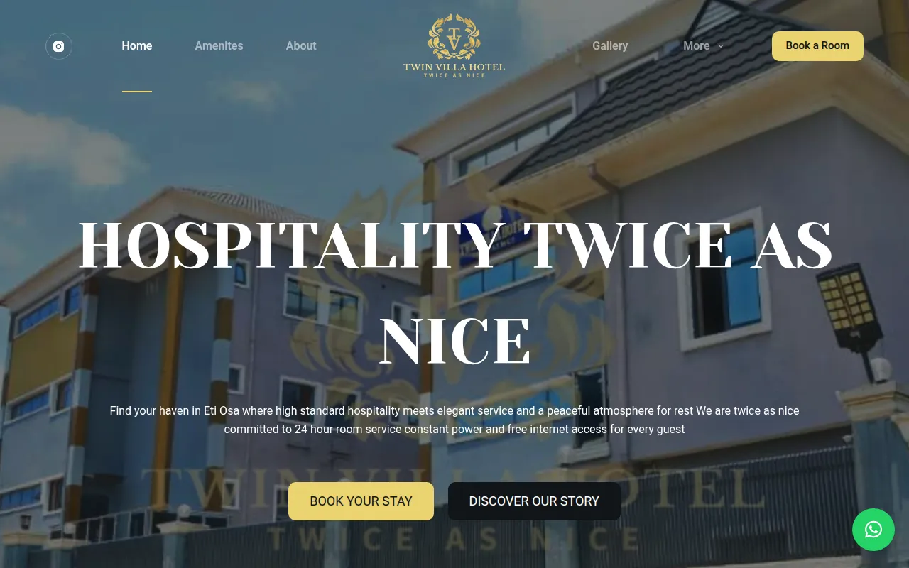 Twin Villa Hotel — Boutique Luxury Booking Site