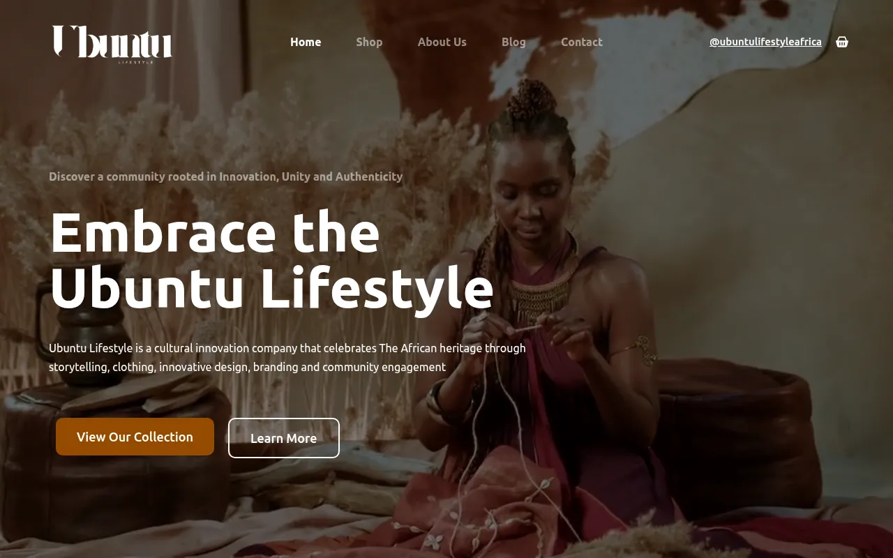 Ubuntu Lifestyle — Heritage Fashion E-Commerce