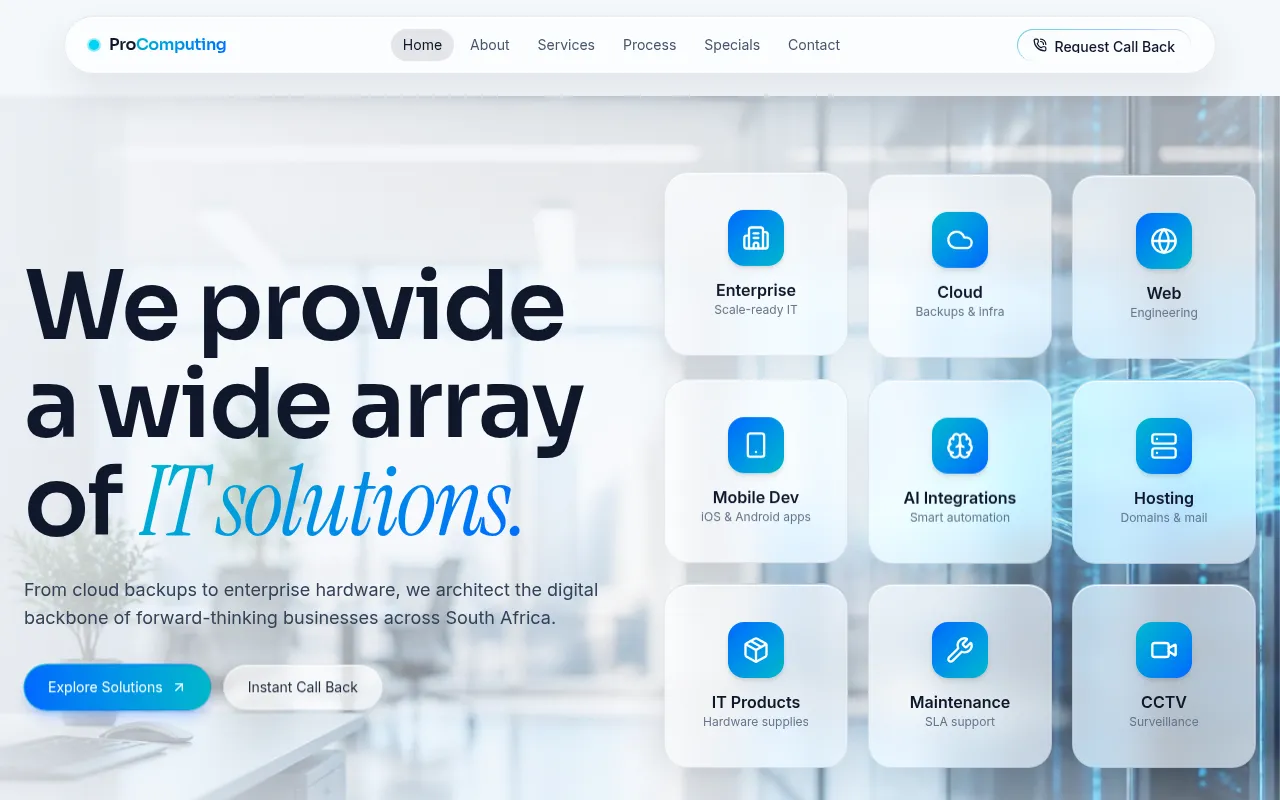 ProComputing — Enterprise IT Infrastructure & Hardware