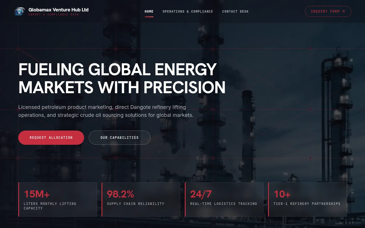 Globamax Venture Hub — Petroleum Energy Desk