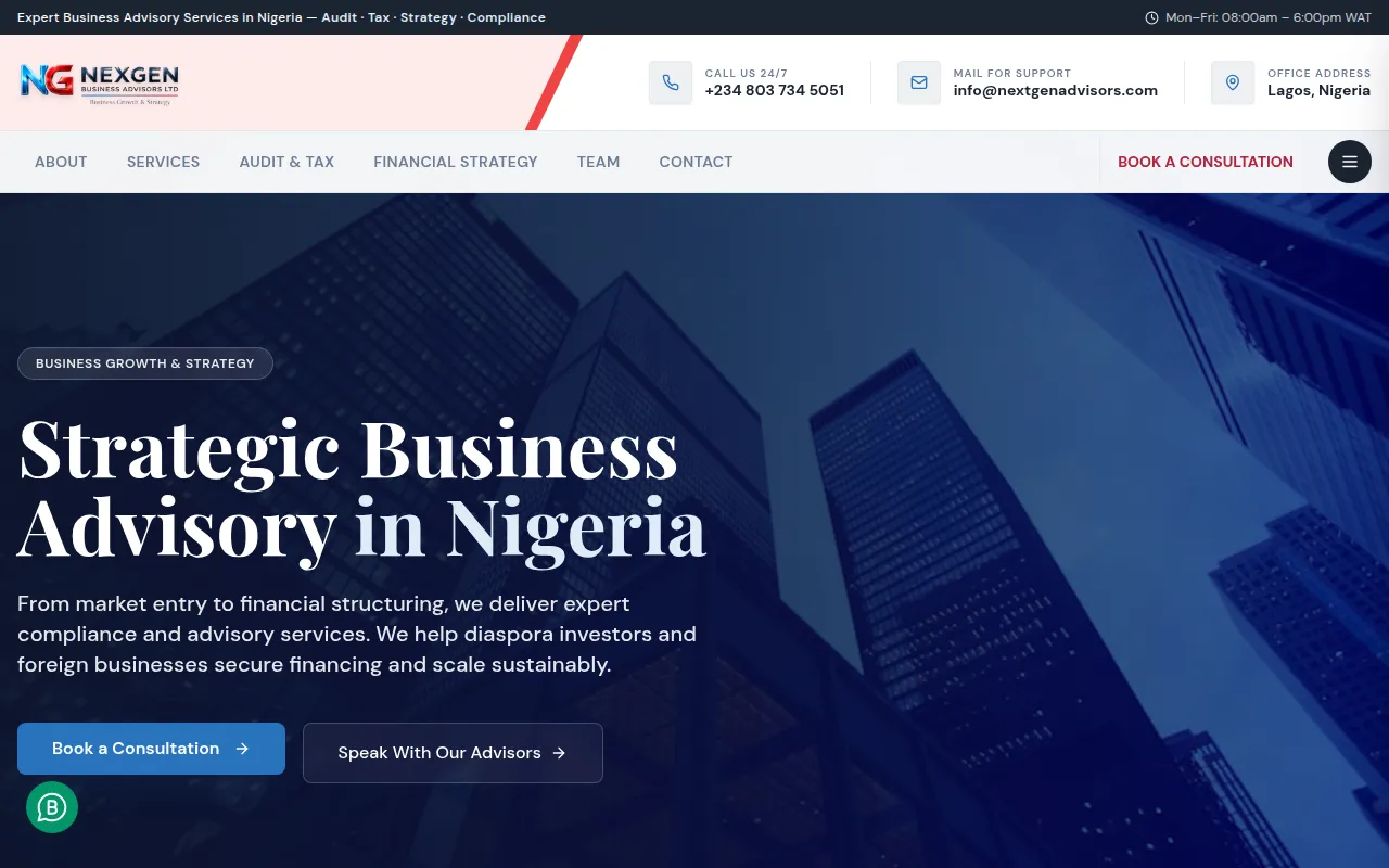 NextGen Business Advisors — Corporate Advisory & Growth